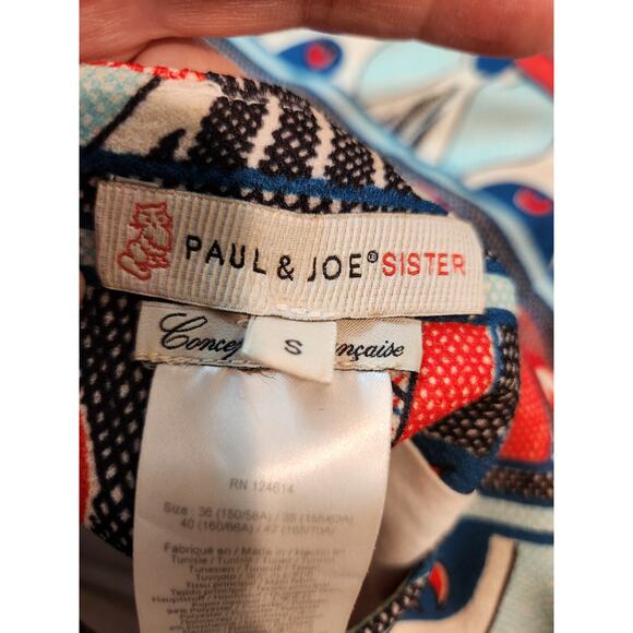 Paul & Joe Sister Anthropologie Drop Waist Dress S Guadalupe french FR36 Mod - Picture 3 of 7